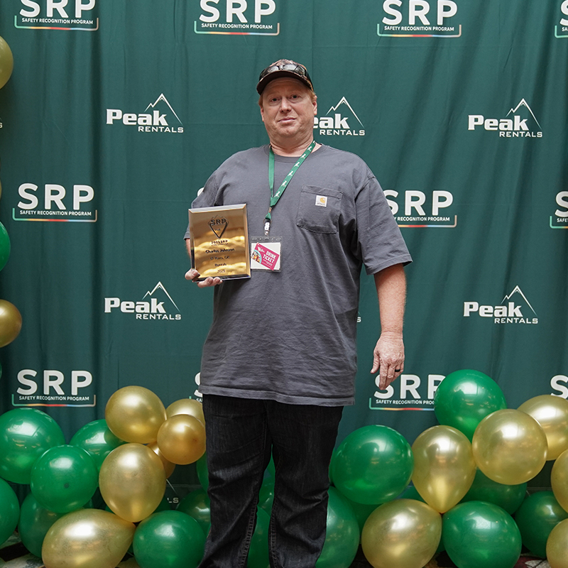 nick johnson at SRP event holding award