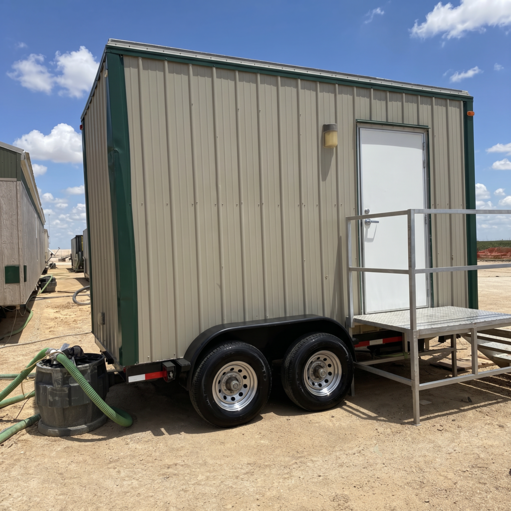 change trailer deployed on site
