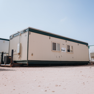 mud trailer deployed on site