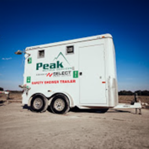 shower trailer deployed on site