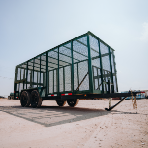 trash trailer ready to be deployed